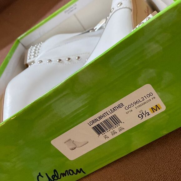 Sam Edelman White Boots “Studded” Lorin Boot 9.5 - Picture 3 of 7
